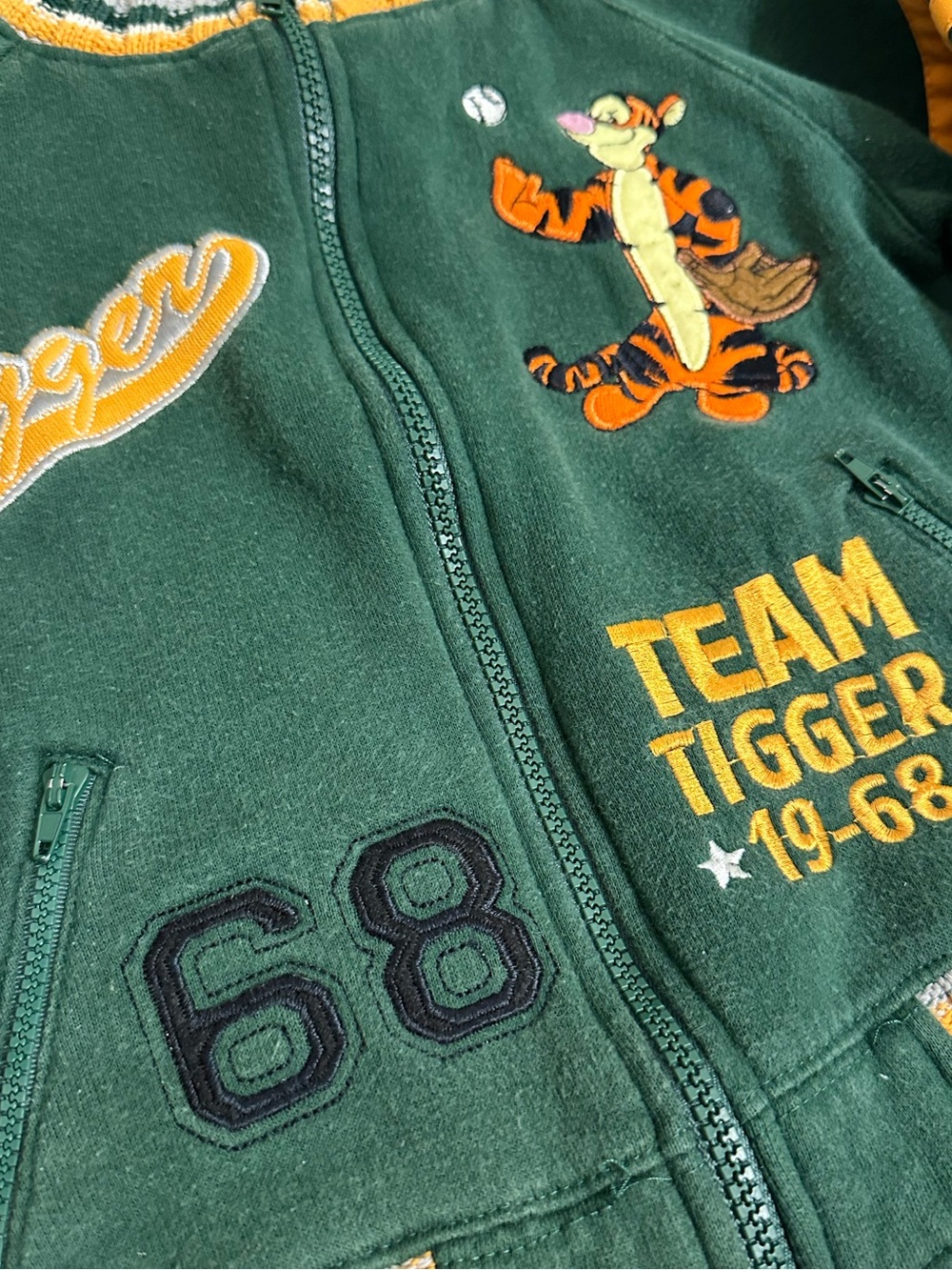 Vintage Disney Tigger Letterman Bomber Jacket - Picture 5 of 6